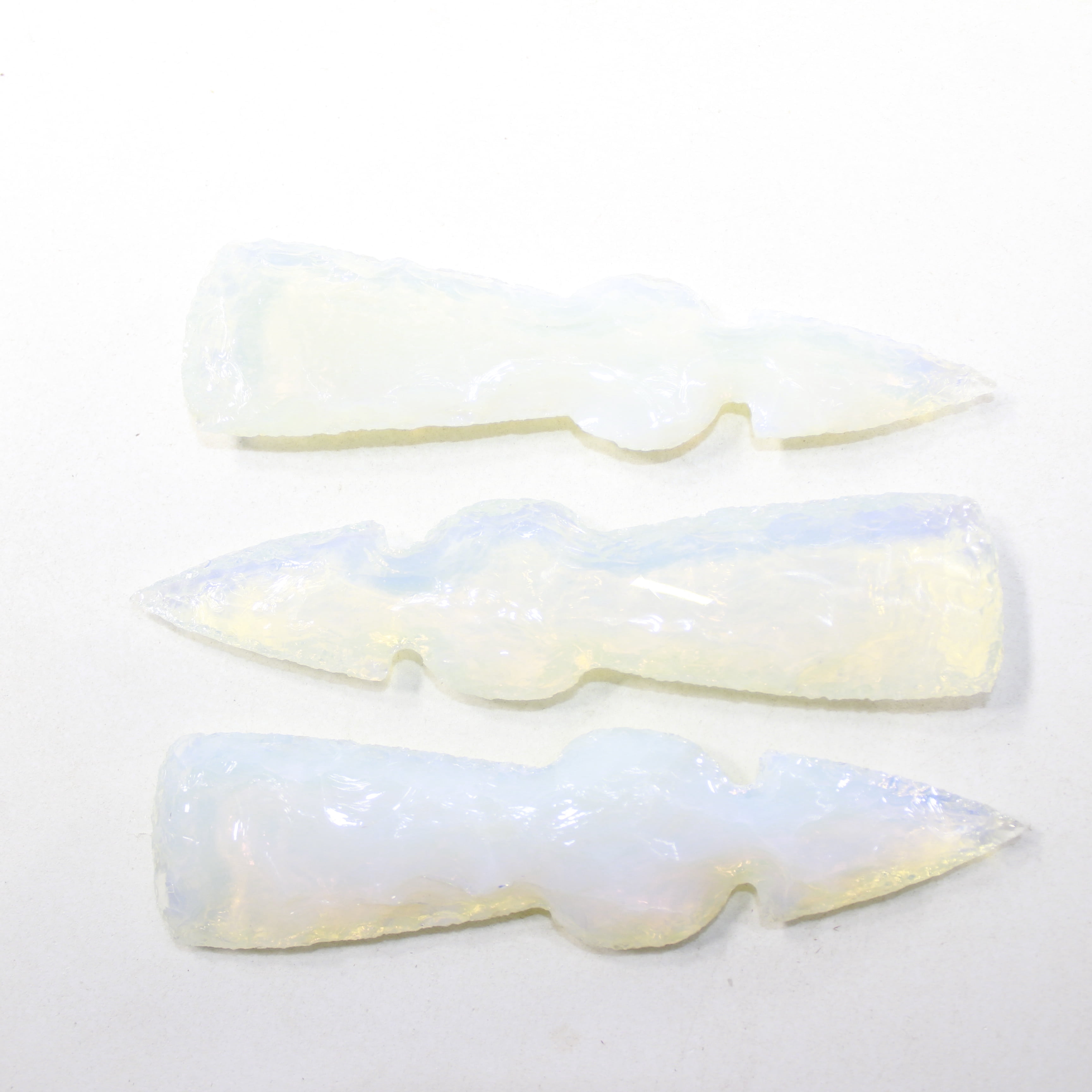 3 Opalite Ornamental Tomahawk Heads #3224 Ax Axe Hatchet