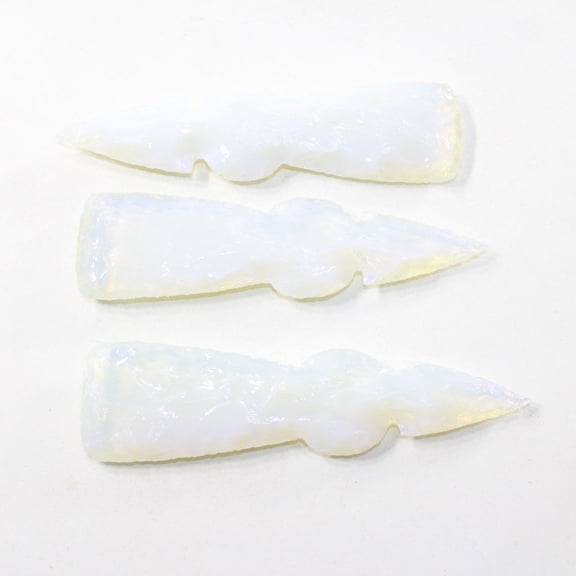 3 Opalite Ornamental Tomahawk Heads #8424 Ax Axe Hatchet