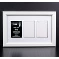 3 Opening Glass Face White Picture Frame to hold 4 by 6 Photographs