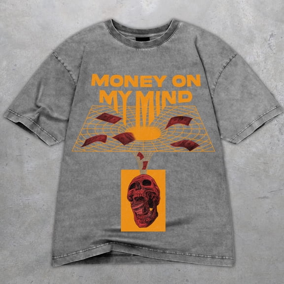 3 Orange Citrus 3s Washed Shirt, Money Mind, Shirts Match Sneakers