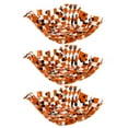 thumbnail image 1 of (3) Orange Pumpkins Halloween Novelty Plastic Ruffle Serving Bowls 10.5in Home Kitchen Party Favor Treats Snack Dish Containers Candy Holders Fruit Trays Tableware Decoration, 1 of 7