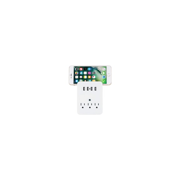 3 Outlet 4 USB with 540 Joules Surge Protection