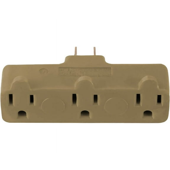 3 Outlet Adapter - Beige