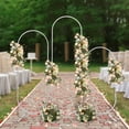 thumbnail image 1 of 3* Oval Backdrop Stands Wedding Arch Stand Metal Holder Backdrop Stands Garden Flower Rack, 1 of 17