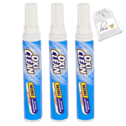 3 Oxi Clean Stain Remover Pens w/Custom Pen Oxiclean Dry Clean Safe Instant Spot Cleaning All Laundry Stains Travel Size