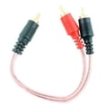 thumbnail image 1 of 3" Oxygen free RCA Male Plug to 2 RCA Male Plugs Y-Cable, Splitter, 24k Gold Plated, 1 of 2