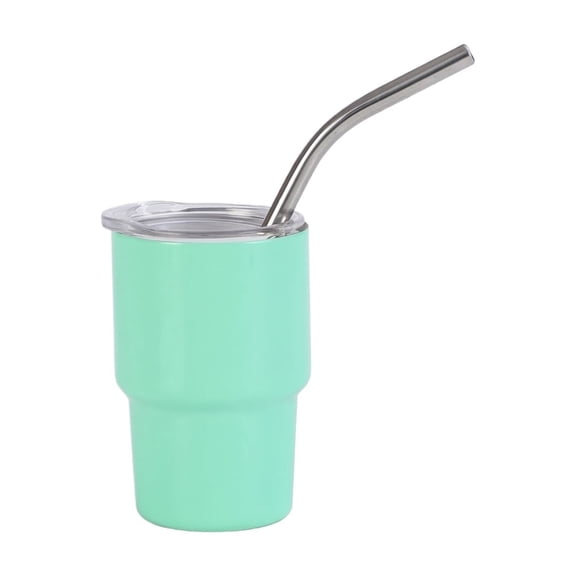 3 Oz Small Water Cup, Mini Drinking Glass for Tasting, Tiny Portion Cup for Shots or Samples 6 Inch Turquoise
