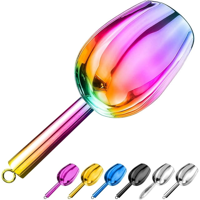 3 Oz Stainless Steel Ice Scoop Versatile Metal Scooper for Kitchen