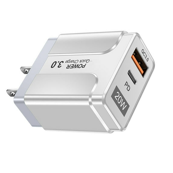 3 PACK 20W USB C Charger Compatible With iPhone 15/15 Plus/15 Pro Max, Type-C Wall Charger Block, Dual Port Fast Charging Plug Compatible With iPhone 15 14 13 12 11 X XR 8, Galaxy S23 S22, White