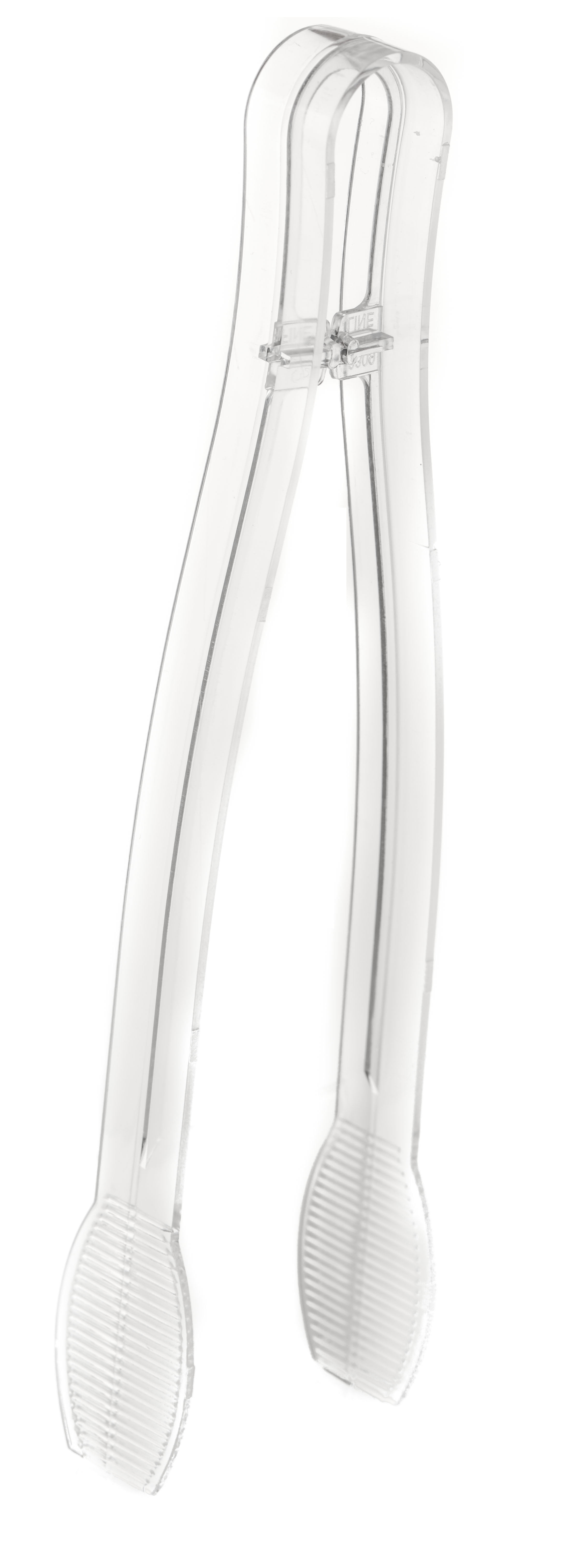 [3 PACK] 9 inch Heavy Duty Clear Serving Tongs - Plastic Disposable ...