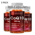 thumbnail image 1 of (3 Pack)Bbeeaauu CoQ10 200mg Coenzyme Q10(Ubiquinone) Supplement for High-Absorption, Powerful-Antioxidant, Support Heart & Energy-Production,360 Servings, 1 of 8