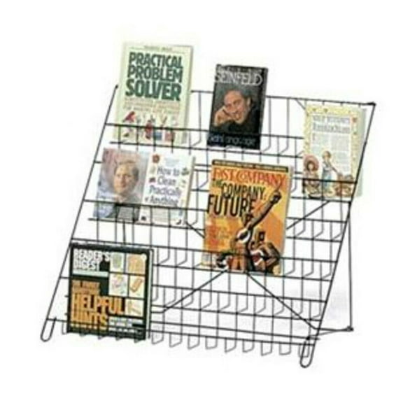 3 PACK - Black Wire Literature Display 6-Tier Countertop Rack Books DVD CD NEW