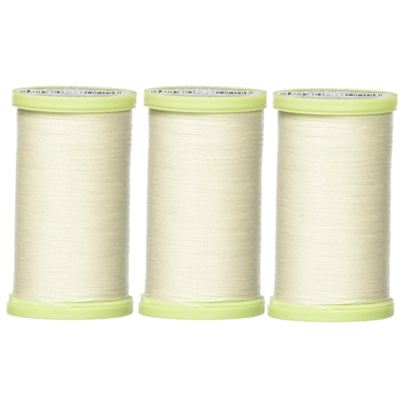 3-PACK - Coats Dual Duty Plus Hand Quilting Thread 325 Yards - Natural