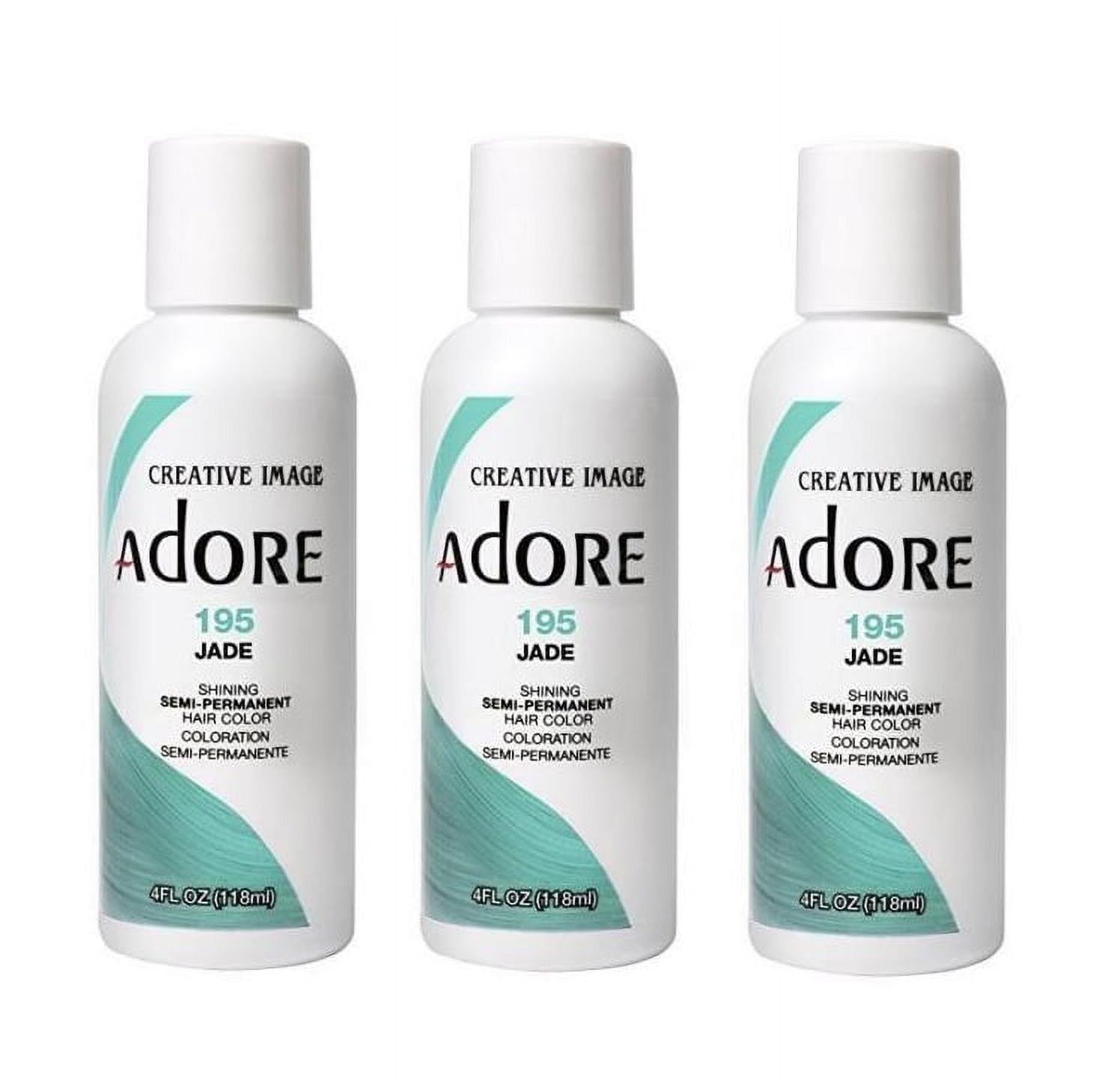[3 PACK] Creative Images Systems Adore Semi-Permanent Hair Color [#195 JADE] * BEAUTY TALK LA *