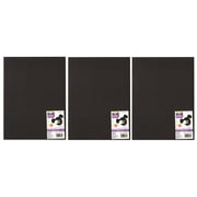 3-PACK - Darice Foamie Sheet 9"x12" - Black