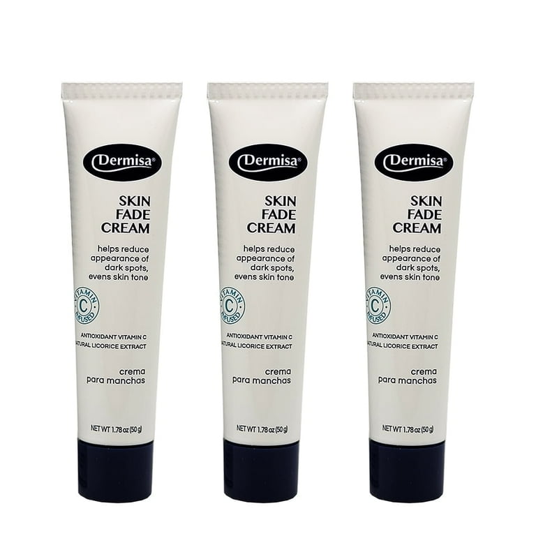 Dermisa Skin Fade Cream, 3 Pack, 1.78 oz, Helps Reduce Dark