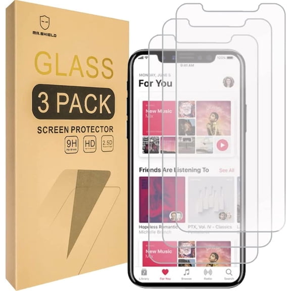 [3-PACK] Designed For iPhone 11 Pro Max [6.5 Inch 2019/2018] / iPhone Xs Max [6.5 Inch 2019/2018] [Tempered Glass] Screen Protector with Lifetime Replacement