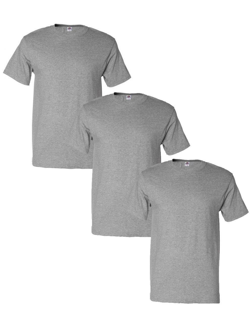 3 HEAVY COTTON FRUIT OF THE LOOM WHITE T-SHIRTS S-XXL