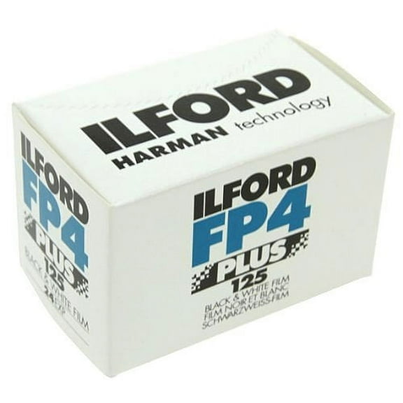 3 PACK Ilford FP4 Plus, Black and White Print Film, 135 (35 mm), ISO 125, 24 Exposures (1700682)