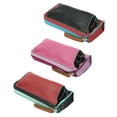 thumbnail image 1 of [3 PACK], JAVOedge Double Eyeglass Case Fits 2 Frames in 1 Soft PU Zipper and Pouch Style Storage with Microfiber Cloth, 1 of 7