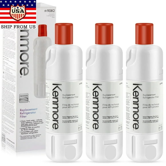 3-PACK Kenmore 9082 Refrigerator Water Filter Compatible with Kenmore Water Filter 46-9082 9082 46-9903 9903 Filter