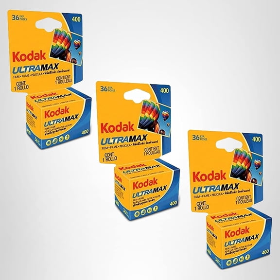 Kodak Ultramax 400 Color Print Film 36 Exp. 35mm DX 400 135-36 (108 Pics) (Pack of 3), Basic