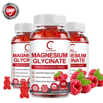 (3 PACK)Magnesium Glycinate Gummies - 400mg Magnesium Glycinate Gummies with 100mg Magnesium L - Support Relaxation, Stress Relief, Heart Health - 180 Gummies