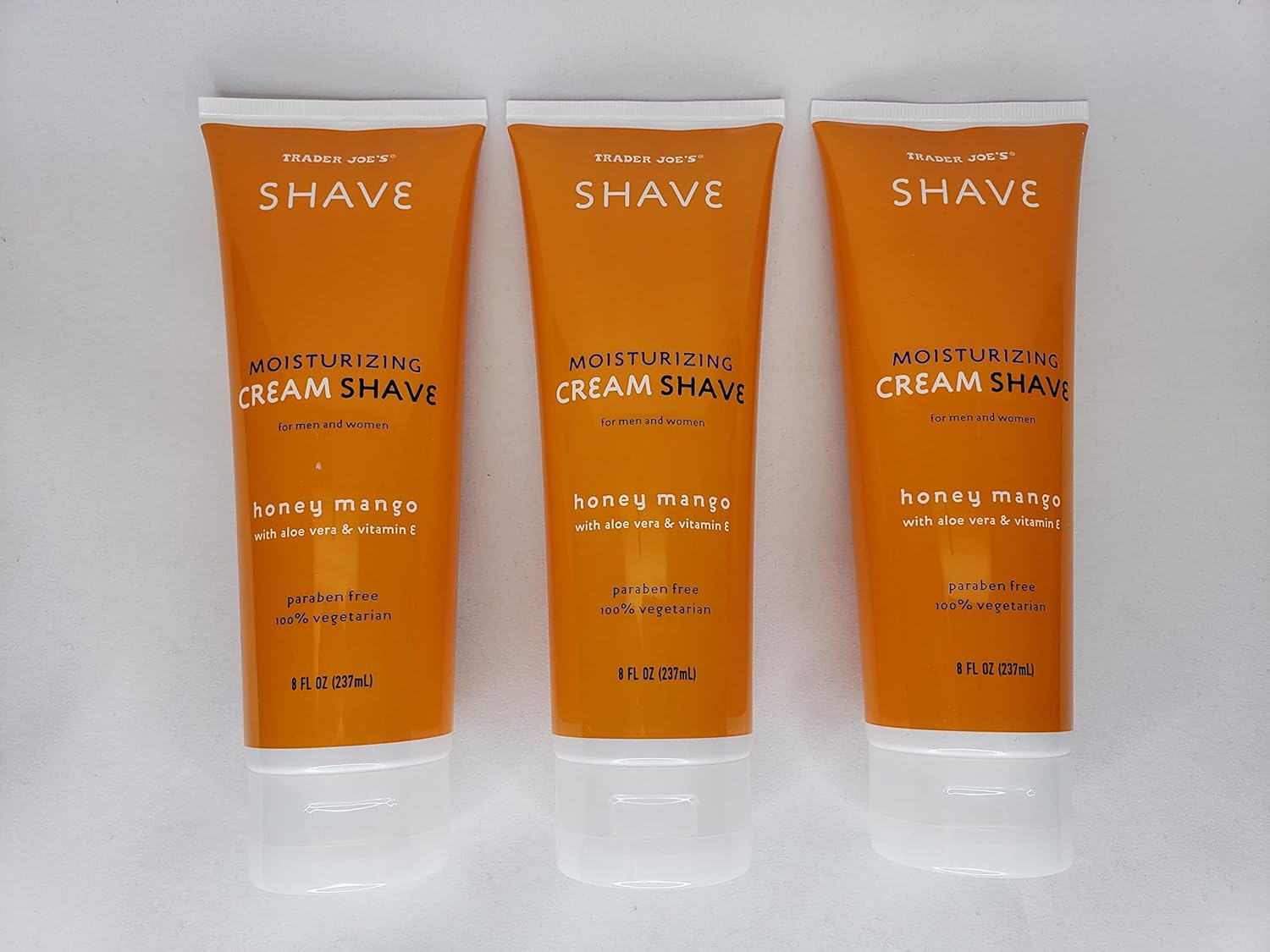 3 (PACK) Moisturizing Shave Cream with Aloe Vera and E for Men and