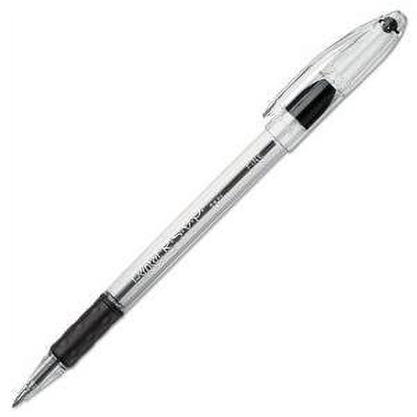3 PACK Pentel R.S.V.P. Ballpoint Pen .7mm Fine Tip Black Ink Box of 12 (BK90-A)