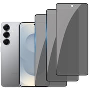 3-PACK Privacy Screen Protector Compatible with Samsung Galaxy S25, Anti Spy Black Tempered Glass Protective Film for Samsung S25 [Easy Installation] [Bubble Free] [Case Friendly]
