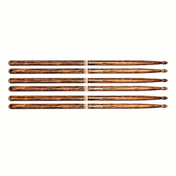 3 PACK ProMark TX7AWFG FireGrain Classic 7A Drumsticks Hickory Drum Sticks Wood Tip TX7AW-FG-3