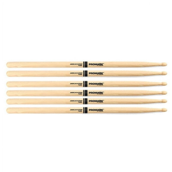 3 PACK Promark TX2BW American Hickory Wood Tip TX2BW-3
