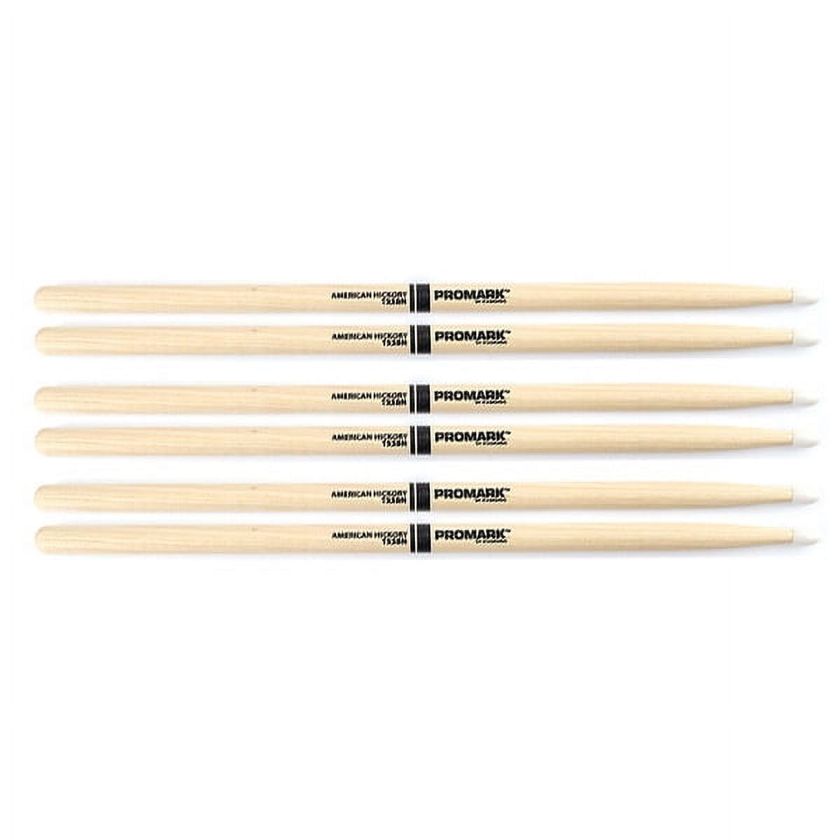 3 PACK Promark TX5BN American Hickory Nylon Tip TX5BN-3