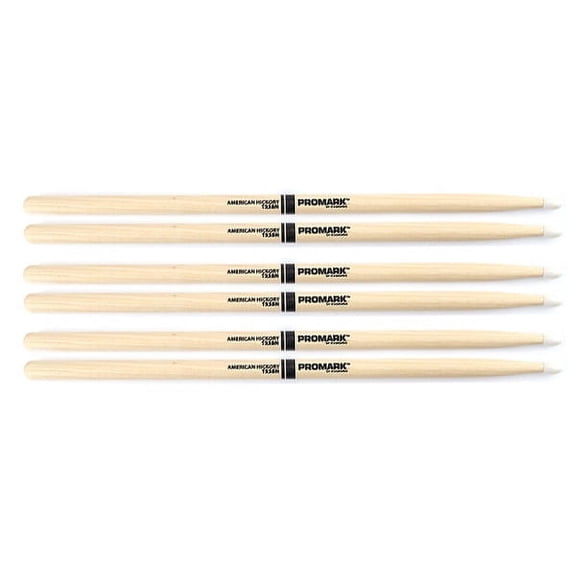 3 PACK Promark TX5BN American Hickory Nylon Tip TX5BN-3