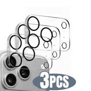 3-PACK Qixxronics Camera Lens Protector for iPhone 17 Pro Clear Tempered Glass Lens Cover Film