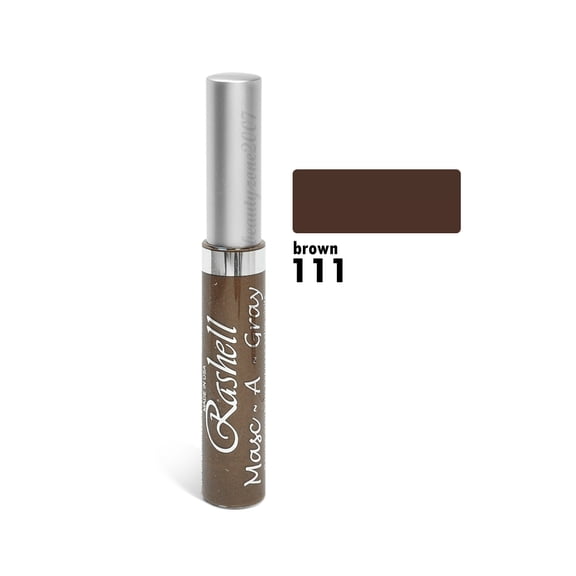[3 PACK] RASHELL Masc A Gray Hair Color Mascara Gray Touch Up [111 BROWN] * BEAUTY TALK LA *