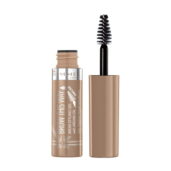 3 PACK Rimmel London Brow This Way Lightweight Gel, (001) Blonde, 0.17 Fl Oz.