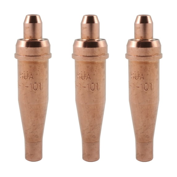 (3 PACK) SÜA - 1-101-4 Acetylene Cutting Tip - Compatible with Victor - #4