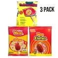 thumbnail image 1 of 3 PACK | Spicy Mexican Candy Kit | Vero Mango, Vero Elote and Watermelon Rebanaditas Lollipops | Spicy on the outside, sweet on the inside | 40 piece lollipop in each bag(120 in total), 1 of 4