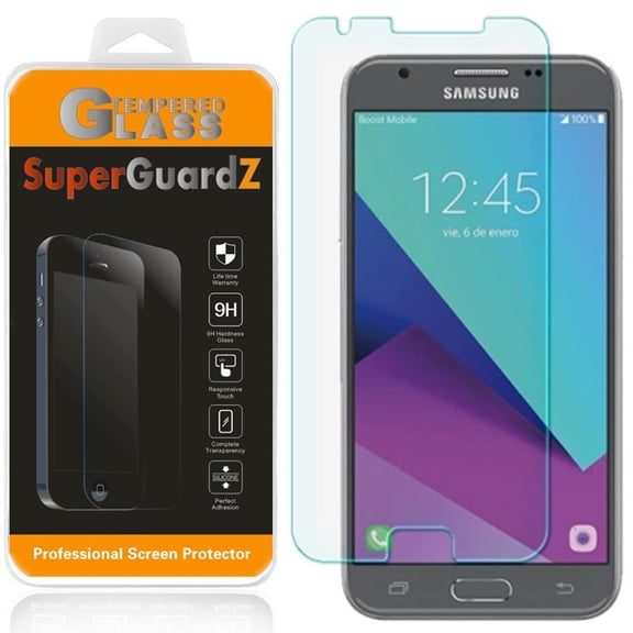 [3-PACK] SuperGuardZ Tempered Glass Screen Protector For Samsung Galaxy J3 (2017) /J3 Emerge / Amp Prime 2 / J3 Prime / Express Prime 2