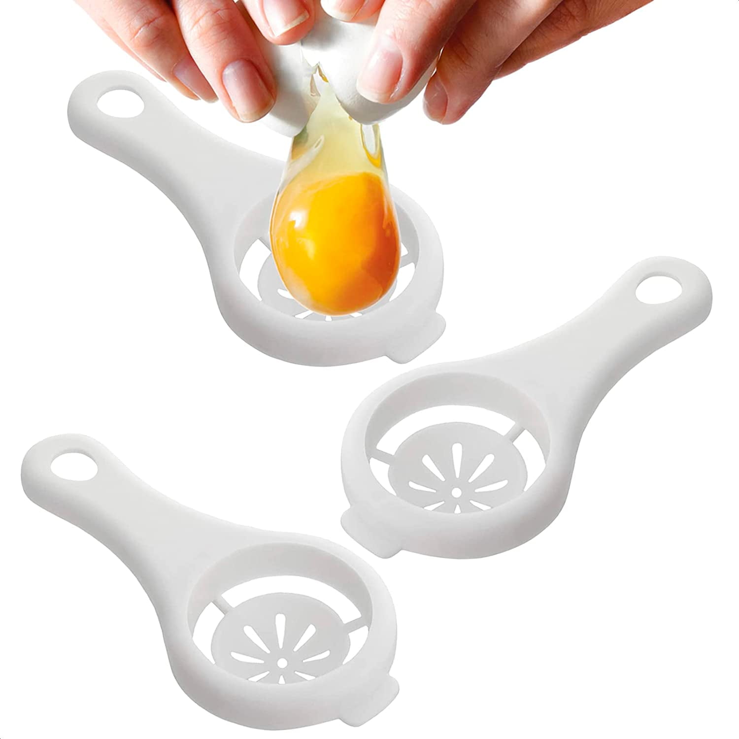3-PACK Tool Yolk White Separator - Egg Divider Strainer Screen Filter ...