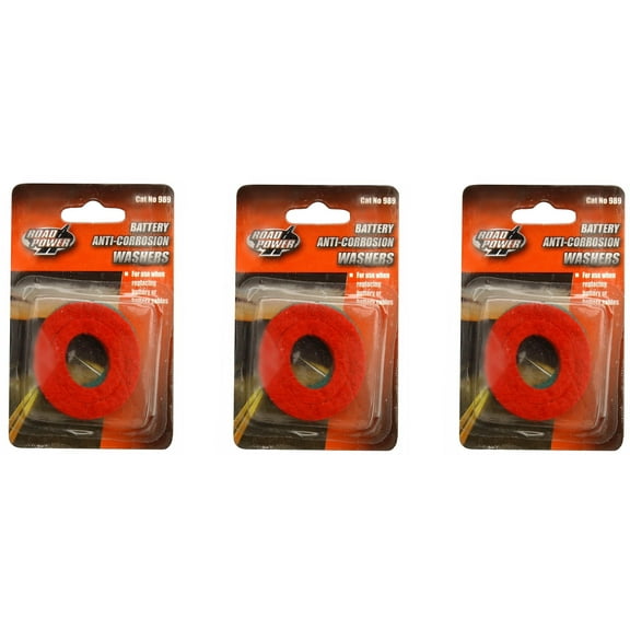Woods Road Power Terminal Washer Top Corrosion Pads, 3-Pack