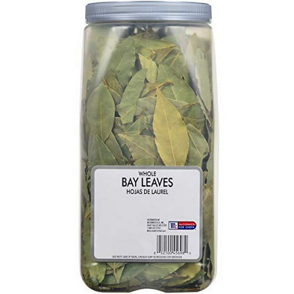 3 PACKS : McCormick Whole Bay Leaf - 8 oz. container, 3 per case