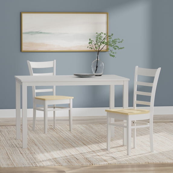 Glenwillow Home 48" Wood Table Slat Back Chairs