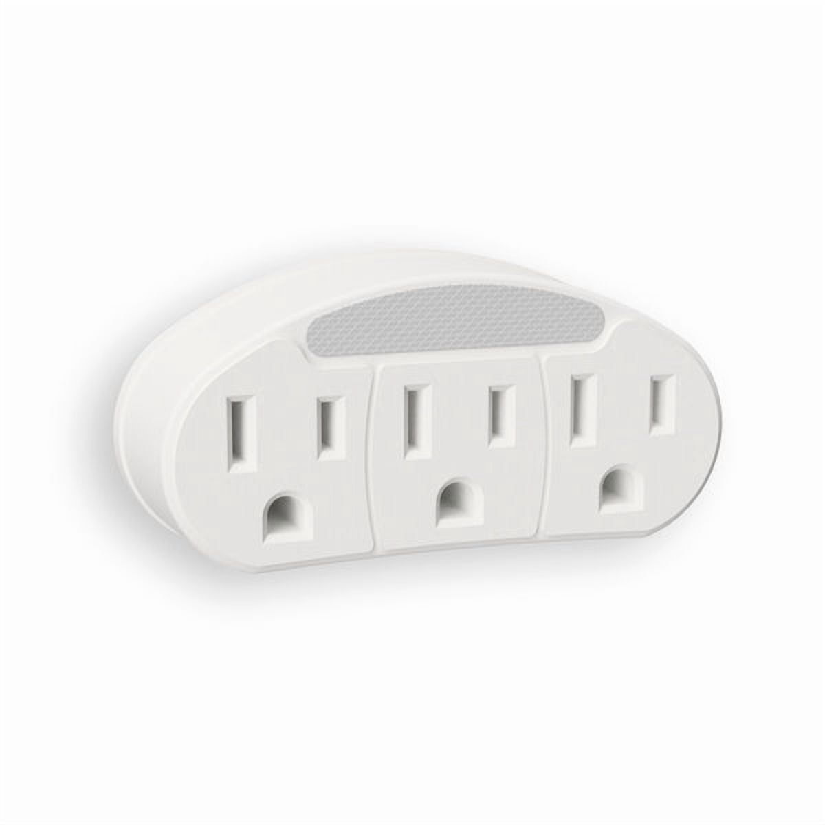 3 PC Amerelle Automatic Plug-in Incandescent Night Light w/Outlet