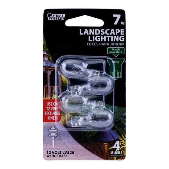 3 PC Feit 7 W T5 Landscape and Low Voltage Incandescent Bulb Wedge Soft White 4 pk