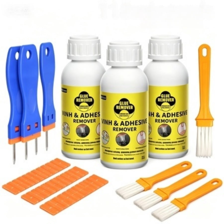 3 PC Heavy-Duty Adhesive & Paint Remover Spray, Fast-Acting Residue-Free Cleaner for Label, Tape, Glue Residue on Plastic, Metal and Automotive Surfaces