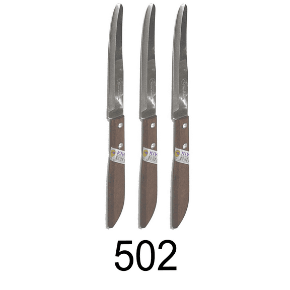 3 PC Kiwi Stainless Steel Kitchen Knife - 502