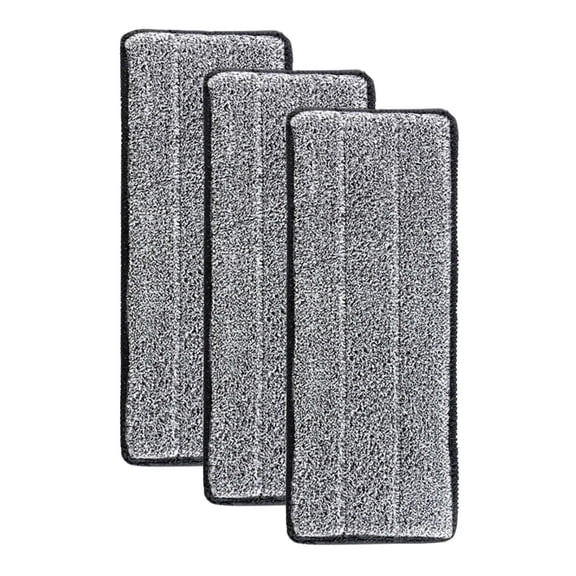 3 PC Microfiber Mop Pad, Spray Mop Replacement Heads for Wet Dry Mops, Machine Washable Reusable Household Replacement Pads for Hardwood and Hard Surface Floor Cleaning and Scrubbing