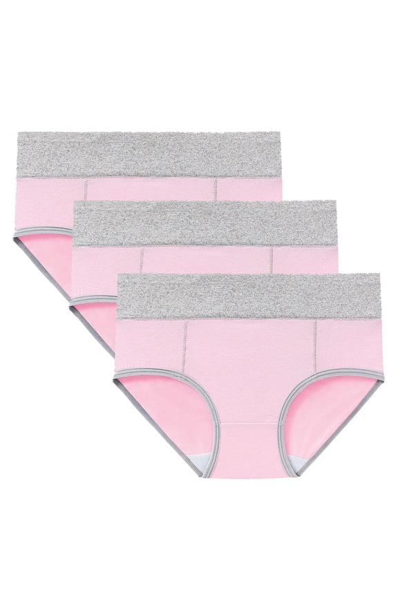 3 PC Midi Period Underwear for Women Teens Menstrual Period Panty Organic Cotton Lining Full Coverage & Heavy Flow
